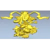 Ленточный букет - декоративная накладка STL для ЧПУ