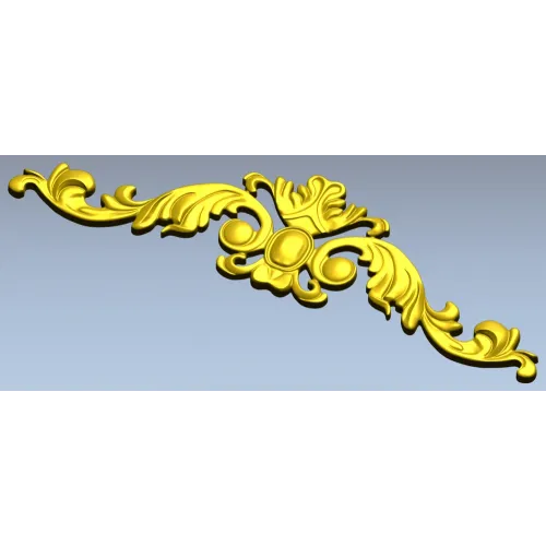 Baroque Acanthus Cartouche STL model for CNC
