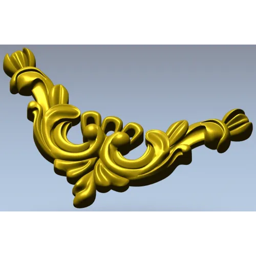 Rococo Acanthus Corner STL for CNC