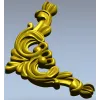 Rococo Acanthus Corner STL for CNC