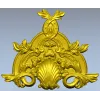 Рокайльный картуш с раковиной - 3D модель STL для ЧПУ