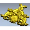 Рокайльный картуш с раковиной - 3D модель STL для ЧПУ