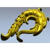 Aureate Sea-Dragon - decorative STL 3D model for CNC carving