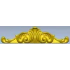 Декоративный картуш с акантовыми завитками - STL для ЧПУ