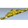 Декоративный картуш с акантовыми завитками - STL для ЧПУ