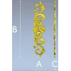 Вертикальный рококо-декор в формате STL для ЧПУ - 3D модель для фрезеровки
