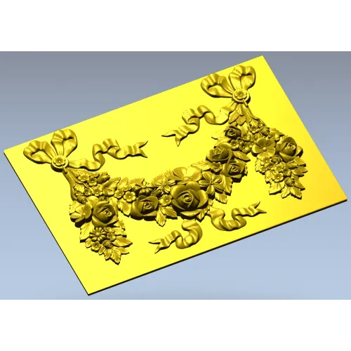 Цветочная гирлянда с лентами - 3D модель STL для ЧПУ