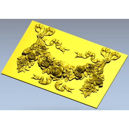 Цветочная гирлянда с лентами - 3D модель STL для ЧПУ