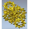 Aurelia Cartouche - ornate vertical STL 3D model for CNC