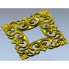 Квадратный картуш с акантом - 3D модель STL для ЧПУ