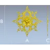 Aureate Rococo Rosette - STL 3D model for CNC