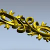Фриз "Олива" - декоративная 3D модель в формате STL для ЧПУ