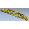 Baroque Acanthus Vine Cartouche - STL 3D Model for CNC