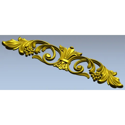 Baroque Acanthus Vine Cartouche - STL 3D Model for CNC