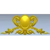 Картуш с овальным медальоном - 3D STL модель для ЧПУ