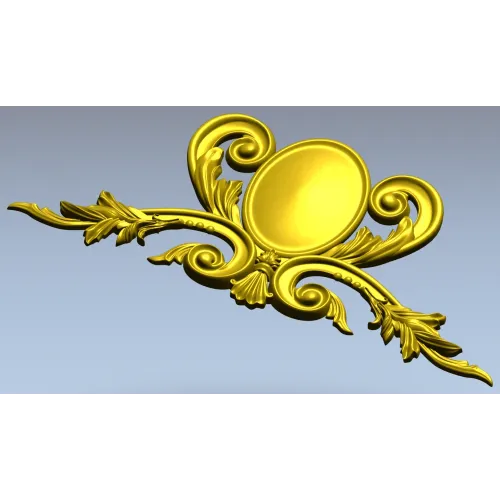 Картуш с овальным медальоном - 3D STL модель для ЧПУ