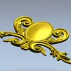 Картуш с овальным медальоном - 3D STL модель для ЧПУ