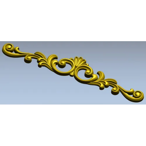 Картуш рельефный в стиле классика - 3D модель STL для ЧПУ