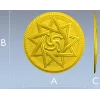 3D модель STL медальон "Витая Звезда" для ЧПУ