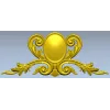 Ornate Oval Cartouche - STL 3D model for CNC