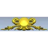 Ornate Oval Cartouche - STL 3D model for CNC