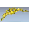 Барочный вензель в формате STL для ЧПУ - декоративный картуш