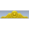 Classic Oval Cartouche Pediment - STL 3D Model for CNC