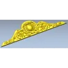 Classic Oval Cartouche Pediment - STL 3D Model for CNC