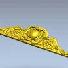 Classic Oval Cartouche Pediment - STL 3D Model for CNC