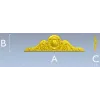 Classic Oval Cartouche Pediment - STL 3D Model for CNC