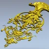 Рокайльный картуш в стиле рококо - 3D модель STL для ЧПУ