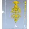 Рокайльный картуш в стиле рококо - 3D модель STL для ЧПУ