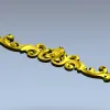 Горизонтальный декоративный картуш в классическом стиле - STL для ЧПУ