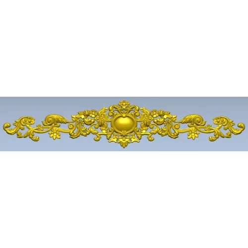 Aurelia Cartouche - Ornate Acanthus Decorative STL for CNC
