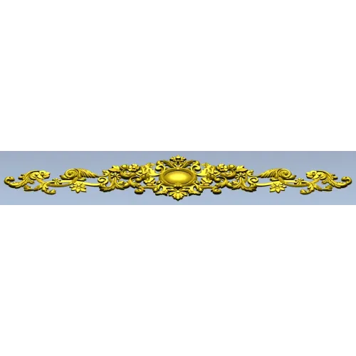 Aurelia Cartouche - Ornate Acanthus Decorative STL for CNC
