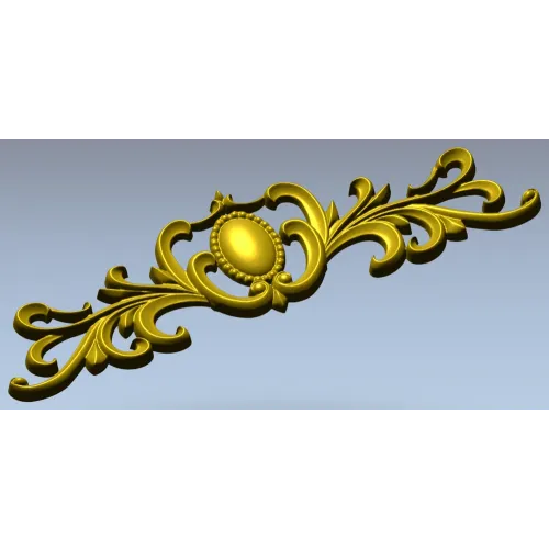 Овальный картуш "Луара" - декоративная 3D модель stl для ЧПУ
