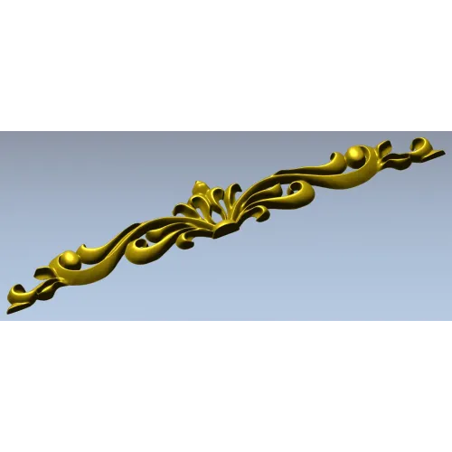 Regal Acanthus Crest - STL 3D model for CNC carving