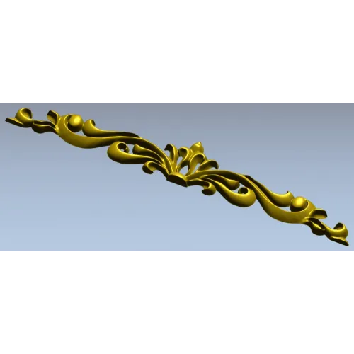 Regal Acanthus Crest - STL 3D model for CNC carving