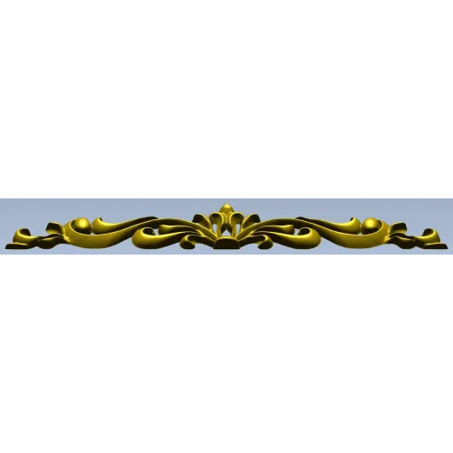 Regal Acanthus Crest - STL 3D model for CNC carving