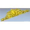 Картуш с виноградной лозой - декоративная накладка STL для ЧПУ
