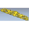 Vine Shell Cartouche - STL 3D model for CNC