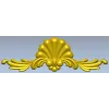 Декоративный картуш "Ракушка и волюты" - stl для ЧПУ