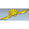 Декоративный картуш "Ракушка и волюты" - stl для ЧПУ