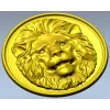 Lion Medallion Relief STL for CNC Carving