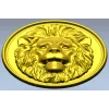Lion Medallion Relief STL for CNC Carving