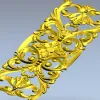 Вертикальный картуш с акантами - STL модель для ЧПУ