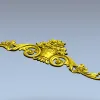 Картуш "Цветочная корзина" - 3D модель STL для ЧПУ