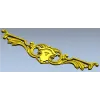 Горизонтальный картуш в стиле рококо - 3D модель STL для ЧПУ