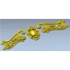 Rococo Cartouche and Scrolls STL for CNC wood carving