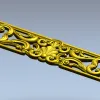 Ornate Shell & Acanthus Frieze - STL 3D Model for CNC